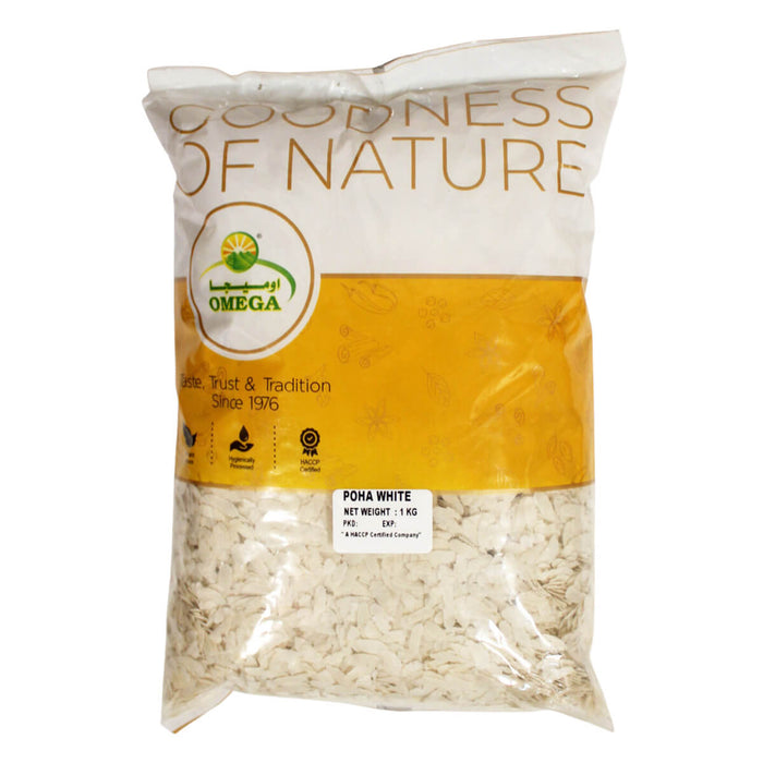 Omega Poha Flat White Rice - 1KG | Addtocart Dubai UAE