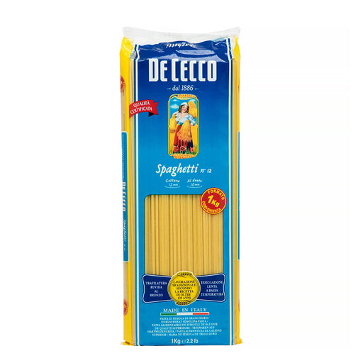 DeCecco Spaghetti Pasta #12, Italy - 1KG | Addtocart Dubai UAE