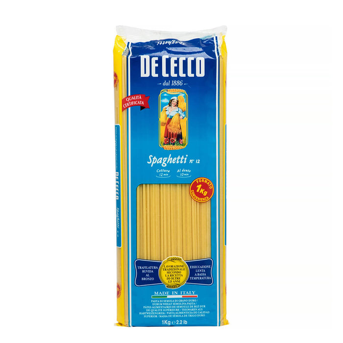 DeCecco Spaghetti Pasta #12, Italy - 1KG | Addtocart Dubai UAE