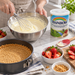 Cheesecake filling preparation with Rainbow 1kg tin