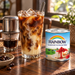 Rainbow condensed milk with Vietnamese iced coffee