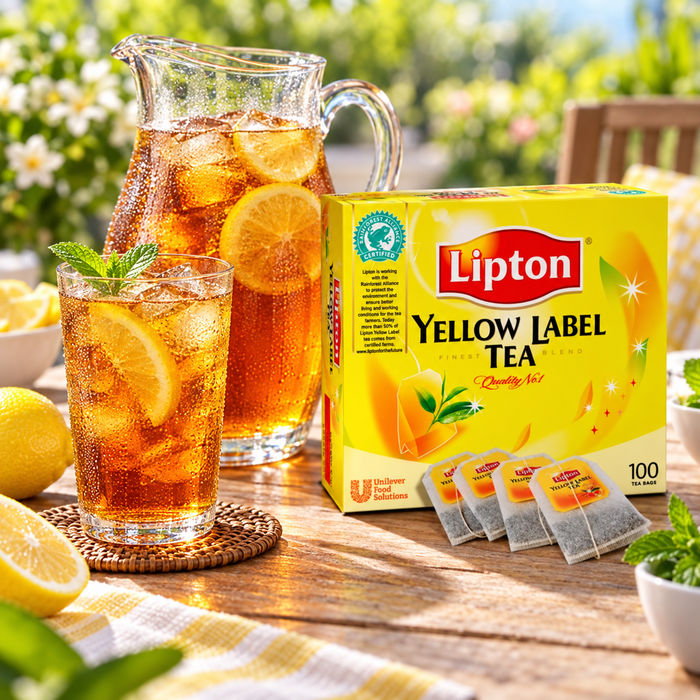 Lipton Loose Black Tea Bag - 100 Tea Bags - serving suggestion 05