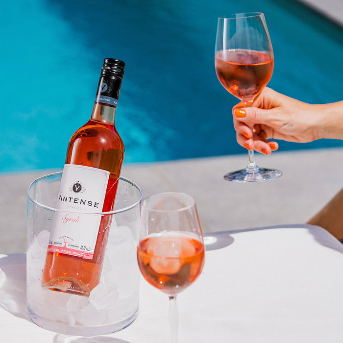 Vintense Cepages Syrah Non-Alcoholic Wine, Belgium - 6 x 750ML product lifestyle image | SKU BEVR-733327