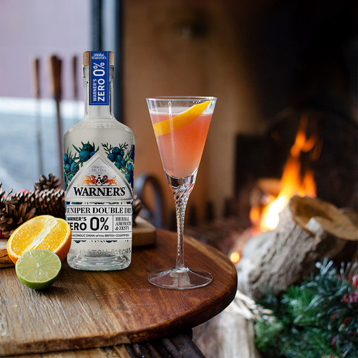 Warner's Juniper Double Dry 0%, UK - 1 x 500ML product lifestyle image | SKU BEVR-733329