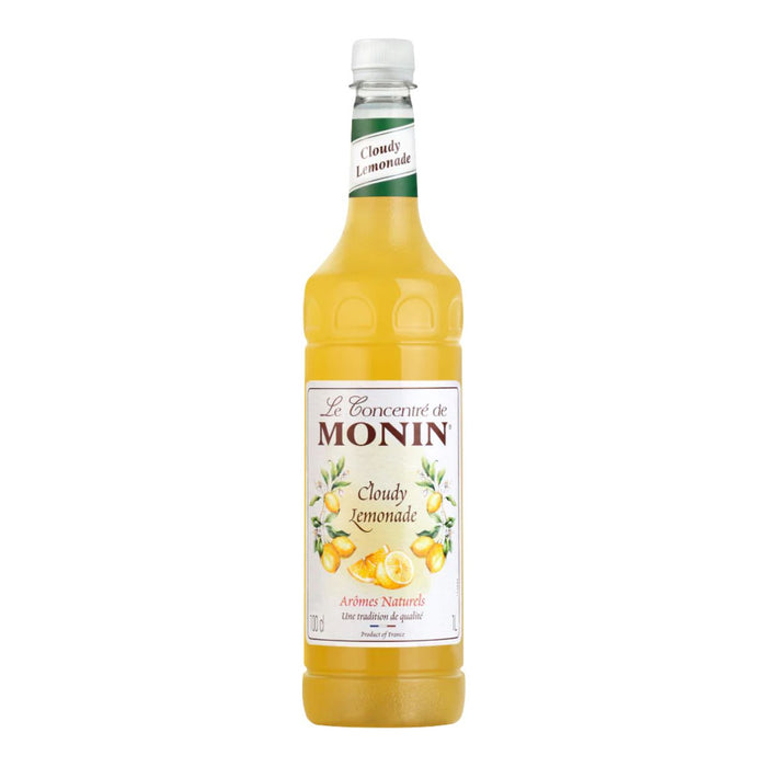 Monin Cloudy Lemonade Syrup in PET Bottle - 1LTR front product image | SKU BREK-358215