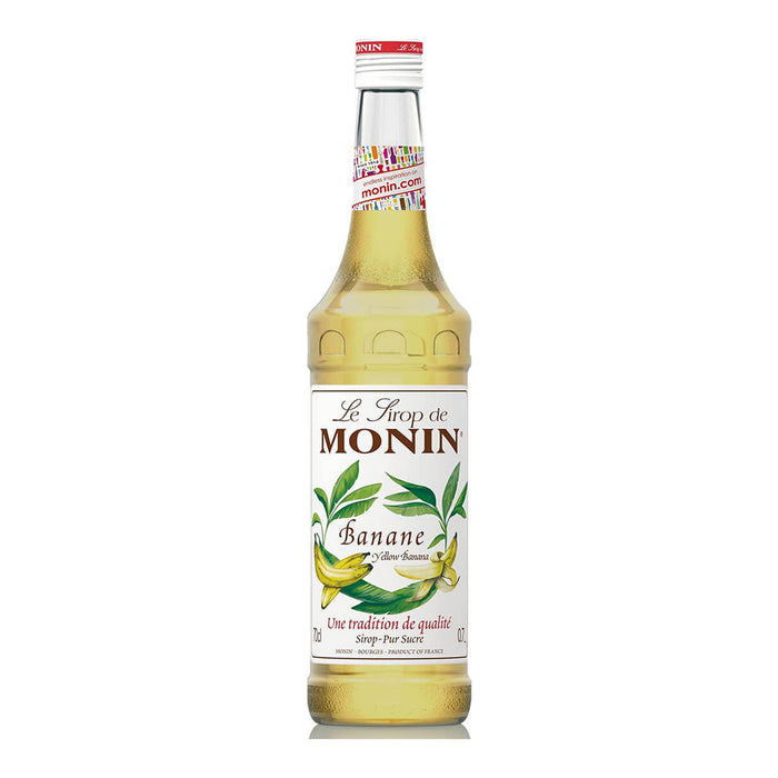 Monin Yellow Banana Syrup - 700ML front product image | SKU BREK-358240