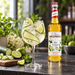 Monin elderflower syrup with cucumber mint spritz