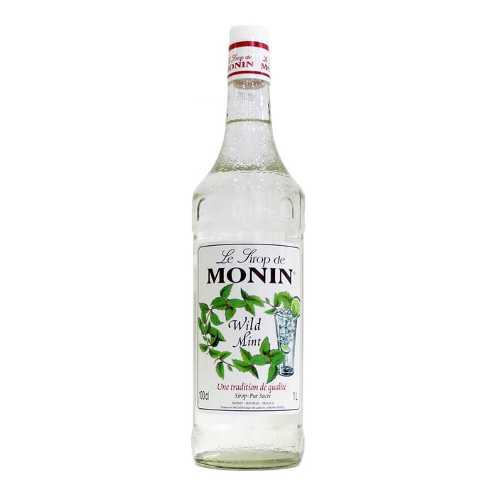 Monin Wild Mint Syrup - 1LTR front product image | SKU BREK-358267