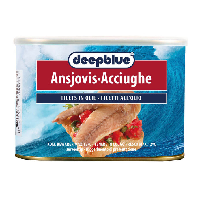 Deepblue Anchovy Fillet in Sunflower Oil - 600G | Addtocart Dubai UAE