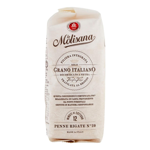 La Molisana Penne Rigate No.20 Pasta, Italy - 500G — additional view | Addtocart Dubai UAE