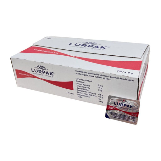 Lurpak Unsalted Butter Portions - 6 X 120 X 8G | 720 Individual Portions | Addtocart Dubai UAE