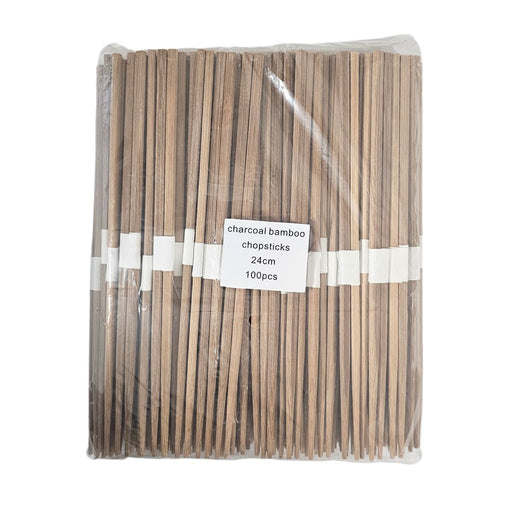 QING Charcoal Bamboo Chopsticks 24CM 100 Pairs UAE