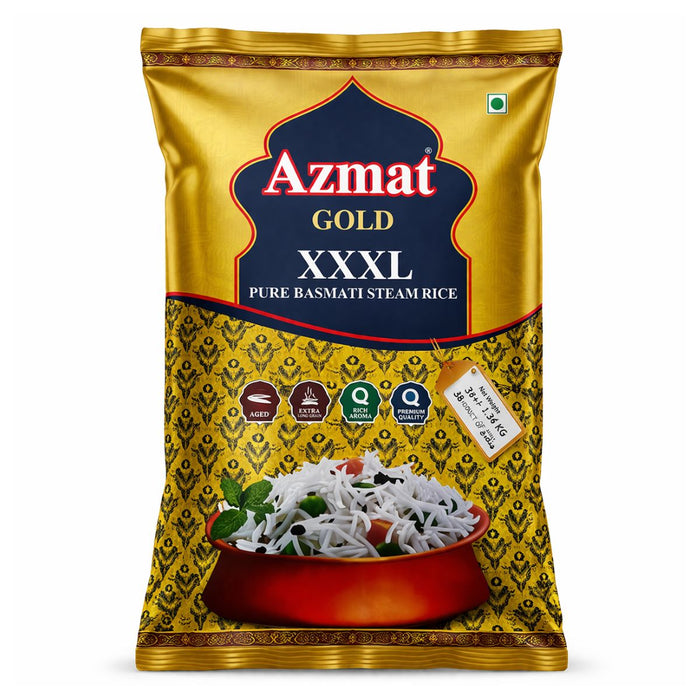 Ajmal Basmati Rice Gold XXXL - 38KG front product image – RICE-350568