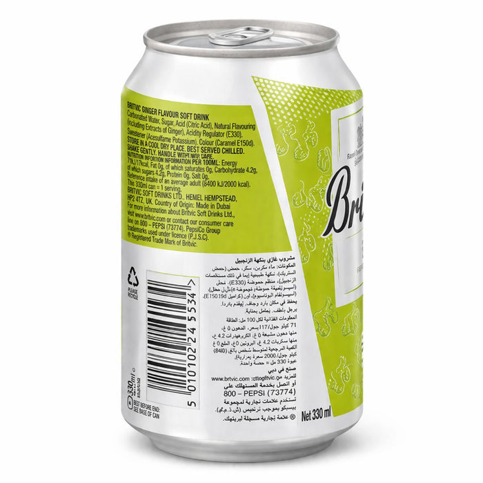 Britvic Ginger Ale Soft Drink - 24 X 300ML — additional view | Addtocart Dubai UAE