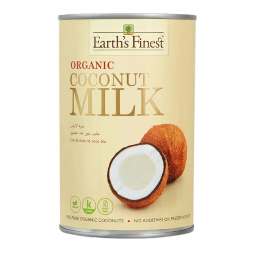 Earth's Finest Organic Coconut Milk, Sri Lanka - 400ML | Addtocart Dubai UAE