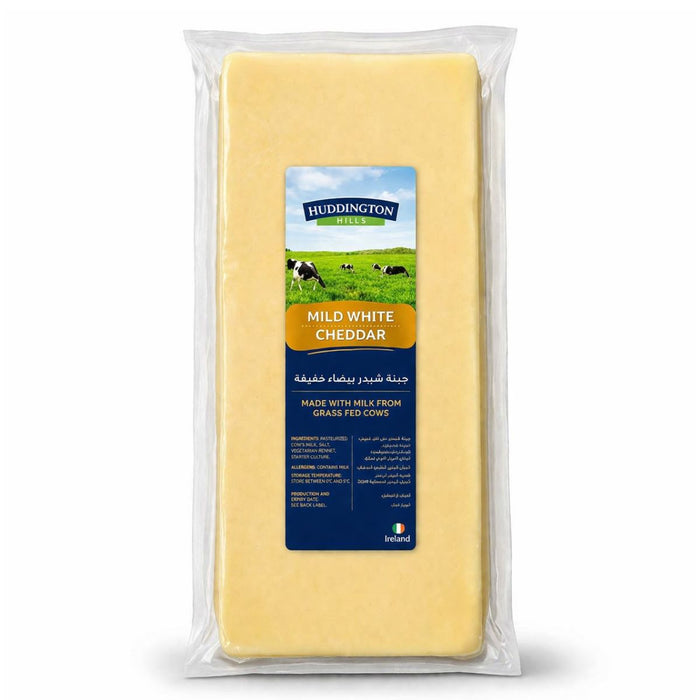 Huddington White Cheddar Cheese Block, Approx Weight - 5KG | Addtocart Dubai UAE