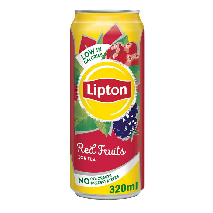 Lipton Red Fruit Ice Tea Soft Drink - 24 X 320ML | Addtocart Dubai UAE