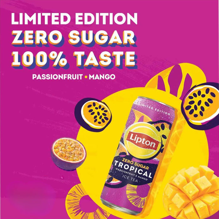 Lipton Tropical Passionfruit & Mango Ice Tea - 24 X 320ML — additional view | Addtocart Dubai UAE