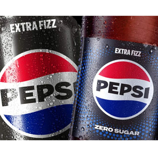 Pepsi Extra Fizz Zero Sugar Black Can Soft Drink, UAE - 24 X 300ML — additional view | Addtocart Dubai UAE