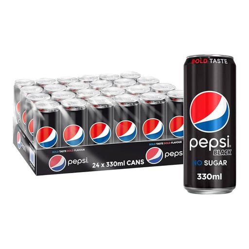 Pepsi Extra Fizz Zero Sugar Black Can Soft Drink, UAE - 24 X 330ML | Addtocart Dubai UAE