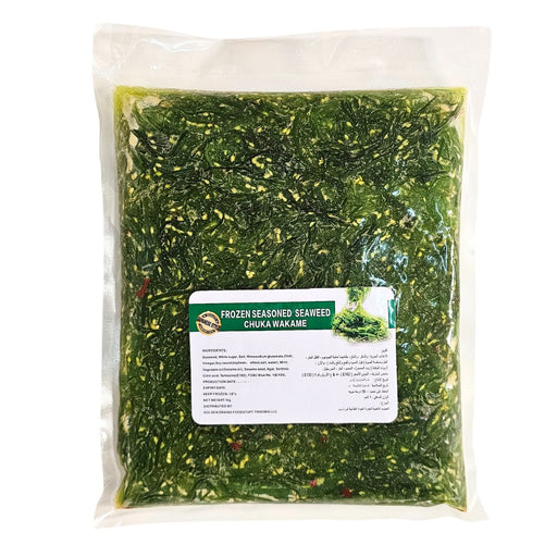 Japanese green seaweed salad ready to serve UAE