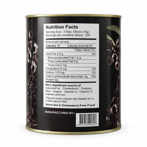 Valencia Garden Black Olive, Sliced - 3KG — additional view | Addtocart Dubai UAE
