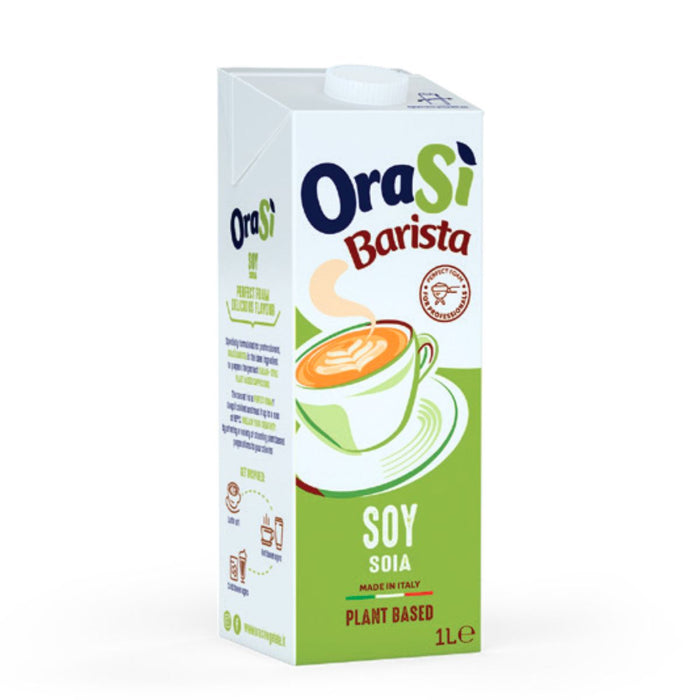 Orasi Soy Barista, Plant Based Milk, Italy - 12 X 1LTR || 2 Day Lead Time