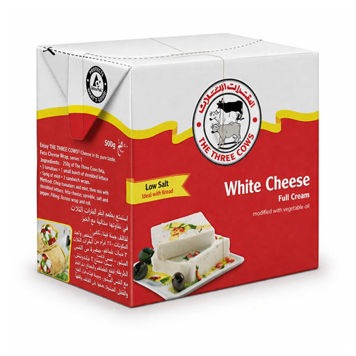 The Three Cows Feta Cheese Full Cream - 500G | Addtocart Dubai UAE
