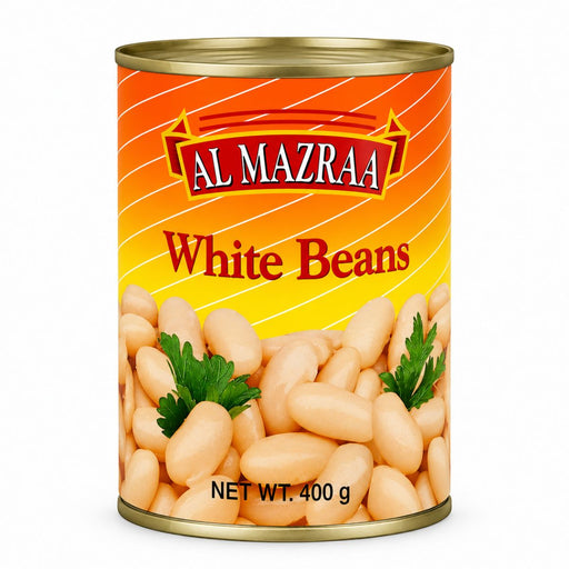Al Mazraa White Kidney Beans - 400G front product image | SKU VEGT-600518