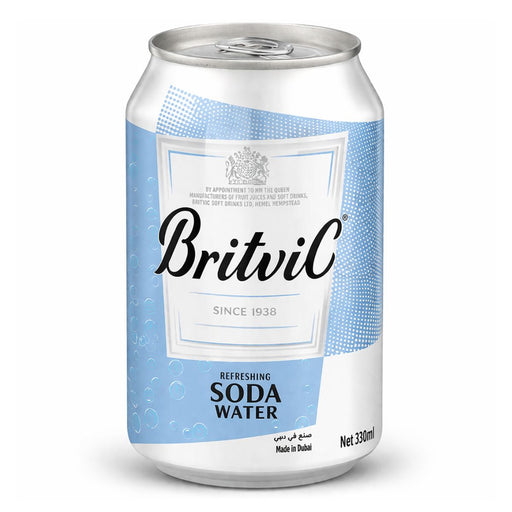 Britvic Soda Water - 24 X 300ML | Addtocart Dubai UAE