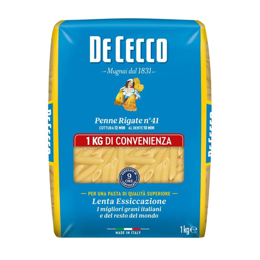 DeCecco Penne Rigate #41, Italy - 1KG | Addtocart Dubai UAE