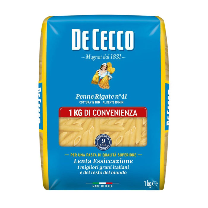 DeCecco Penne Rigate #41, Italy - 1KG | Addtocart Dubai UAE