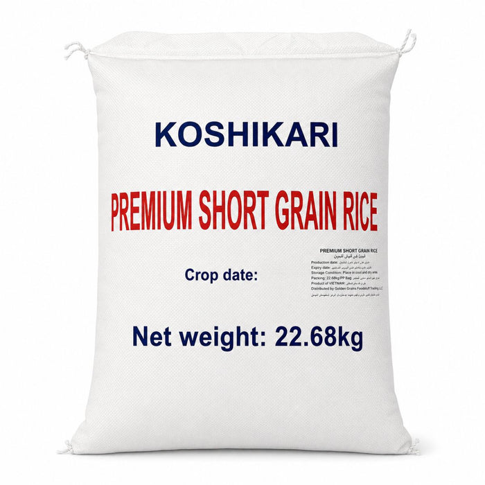 GGFT Koshihikari Premium Short Grain Rice, Vietnam - 22.68KG | Addtocart Dubai UAE