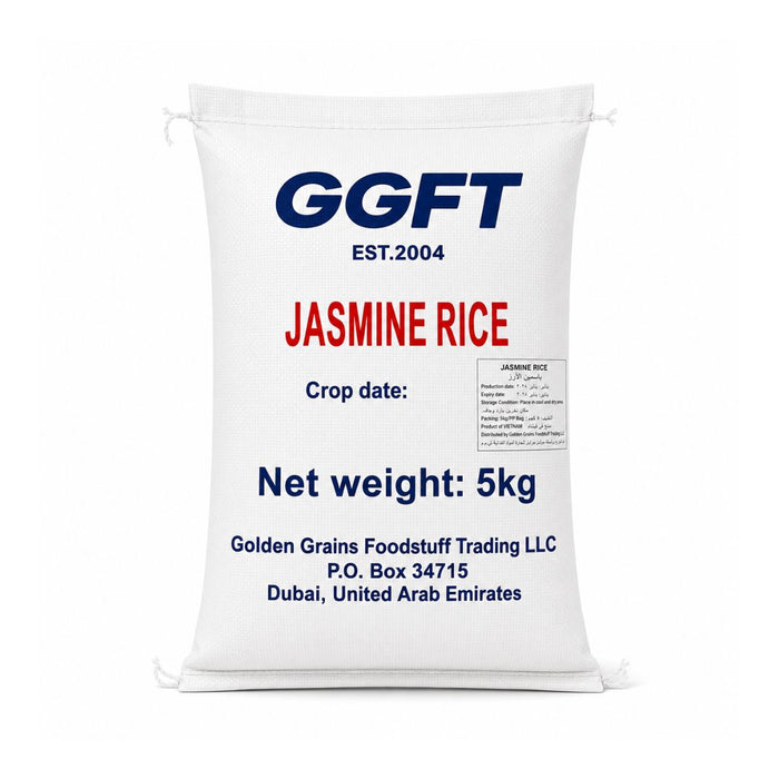GGFT White Jasmine Rice, Vietnam - 5KG | Addtocart Dubai UAE