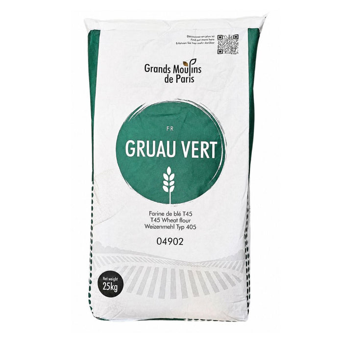 Grands Moulins de Paris T45 Gruau Vert Wheat Flour - 25KG
