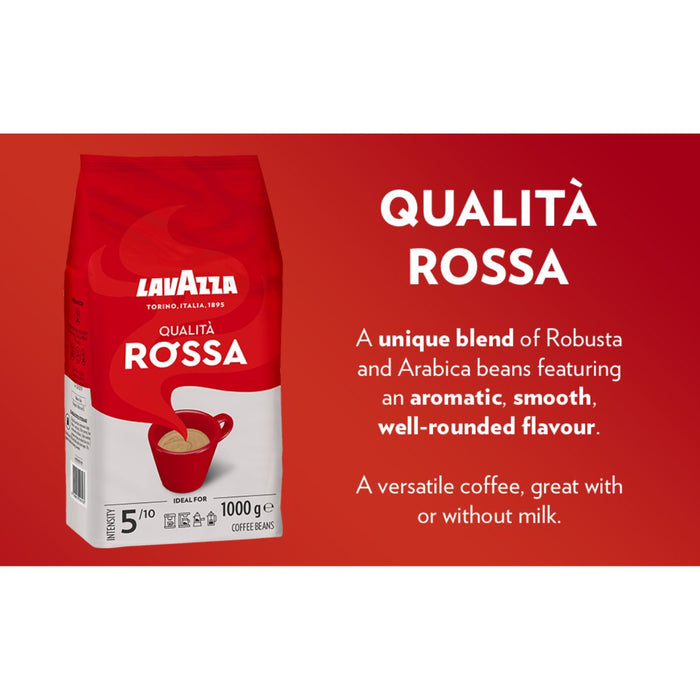Lavazza Rossa Coffee Beans 1KG bag detail UAE