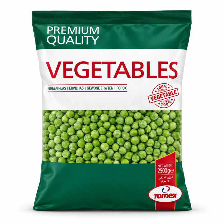 Tomex Green Peas, Frozen 2.5KG wholesale UAE
