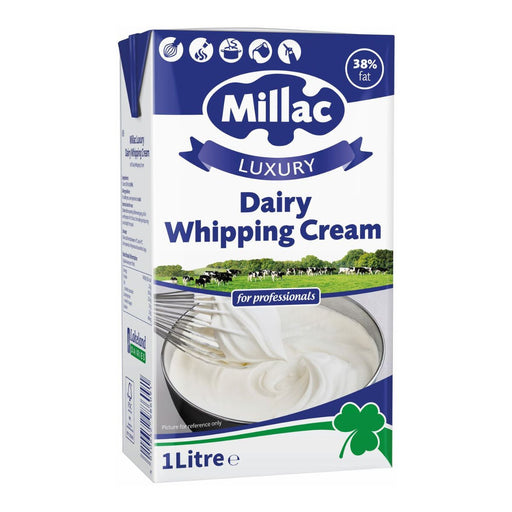 Millac 38% Luxury Dairy Whipping Cream - 1LTR | Addtocart Dubai UAE
