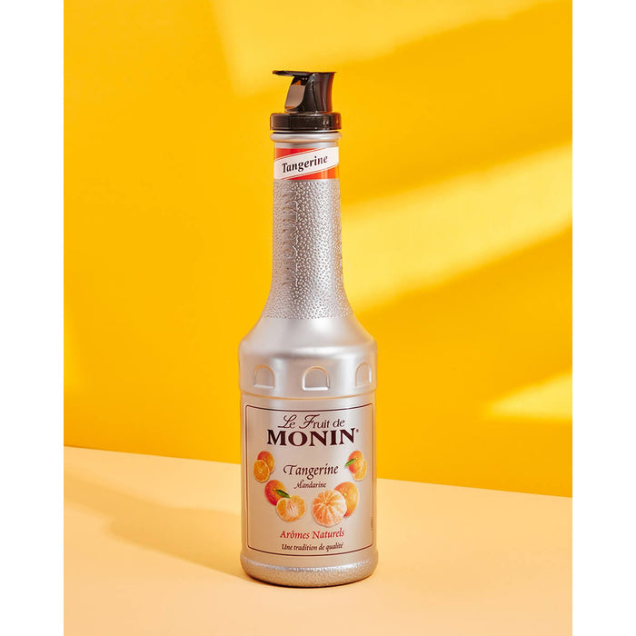 Monin Tangerine Puree 1LTR side view UAE