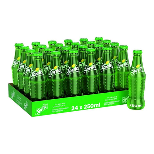 Sprite Soft Drink, Glass, UAE - 24 X 250ML | Addtocart Dubai UAE