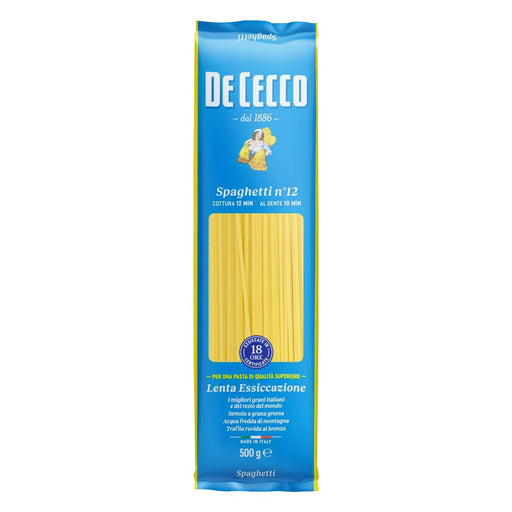 DeCecco Spaghetti Pasta #12, Italy - 500G front product image – PAST-368305