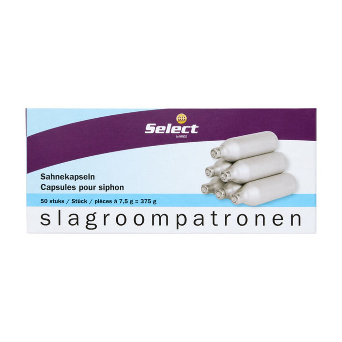 Select Professional Cream Chargers - 50 Pieces X 7.5G | Addtocart Dubai UAE