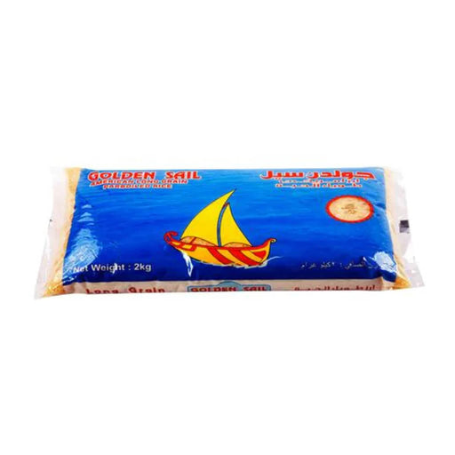 Golden Sail Parboiled Rice American Long Grain - 2KG | Addtocart Dubai UAE