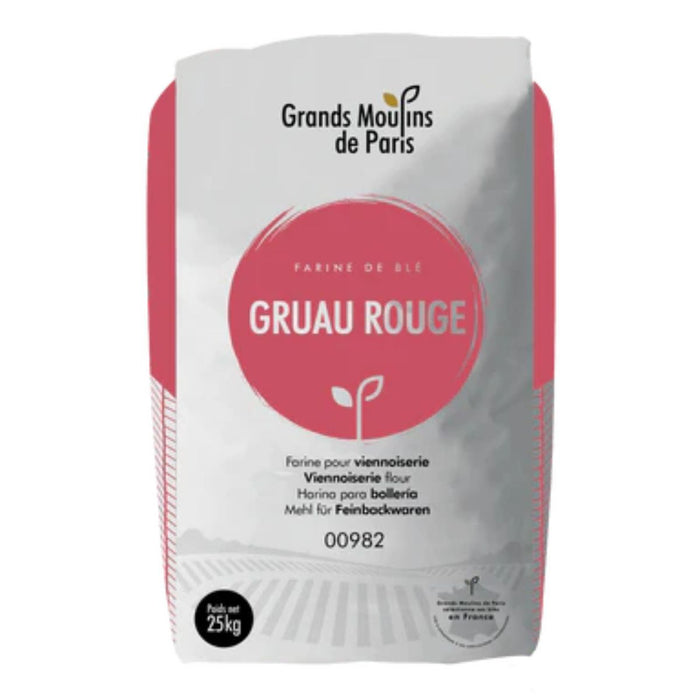 Grands Moulins de Paris Gruau Rouge Wheat Flour for Croissants - 25KG | Addtocart Dubai UAE