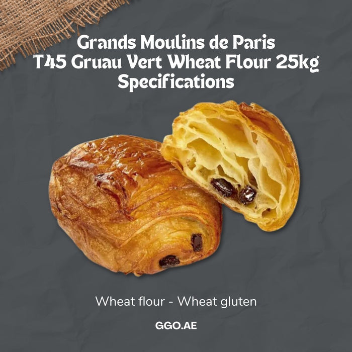 Grands Moulins de Paris T45 Gruau Vert Wheat Flour - 25KG — additional view | Addtocart Dubai UAE