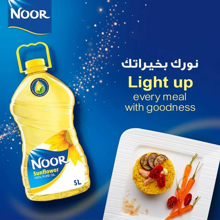 Noor Sunflower 100% Pure Oil - 5LTR — additional view | Addtocart Dubai UAE