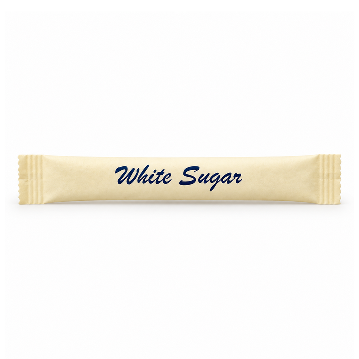 White sugar stick — front