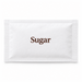 White sugar sachet front