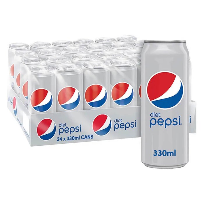 Pepsi Diet Cola Soft Drink, UAE - 24 X 330ML front product image – BEVR-708308