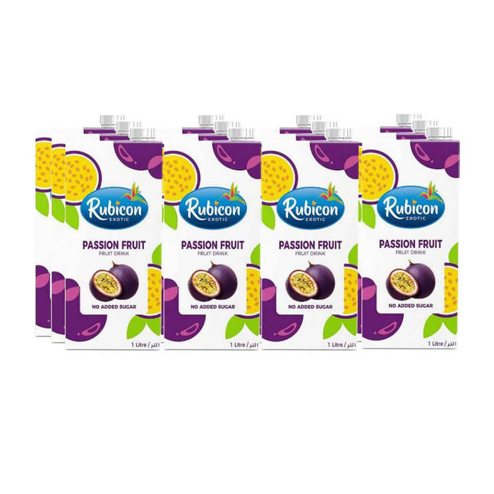 Rubicon Passion Fruit Drink - 12 X 1LTR | Addtocart Dubai UAE